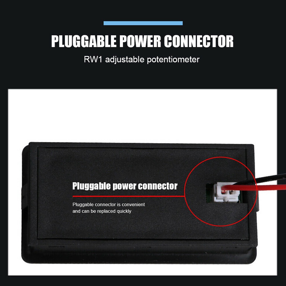 【DREAMLIFE】LCD Screen Battery Meter W/ Alarm Capacity Voltage Monitor DC 12V 24V 36V 48V