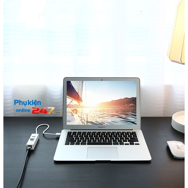 BỘ CHIA USB TÍCH HỢP CỔNG MẠNG LAN INTERNET CHO MACBOOK