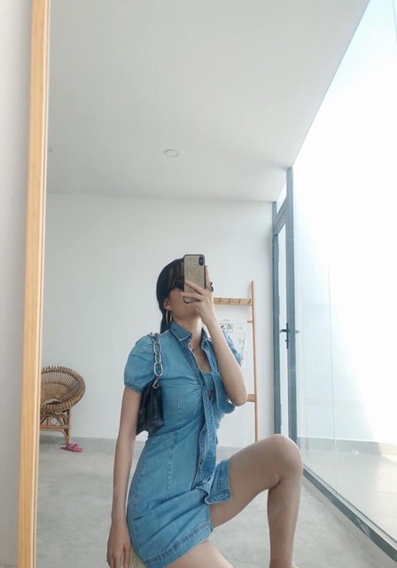 Đầm Jean Sunny Dress Rocky Denim