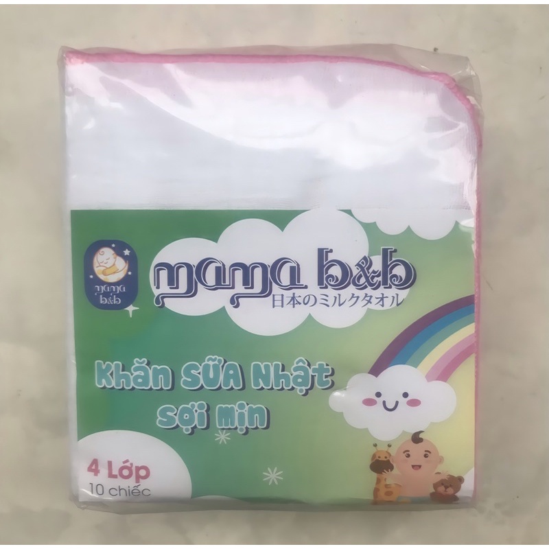 Khăn sữa 4 lớp cao cấp cho bé