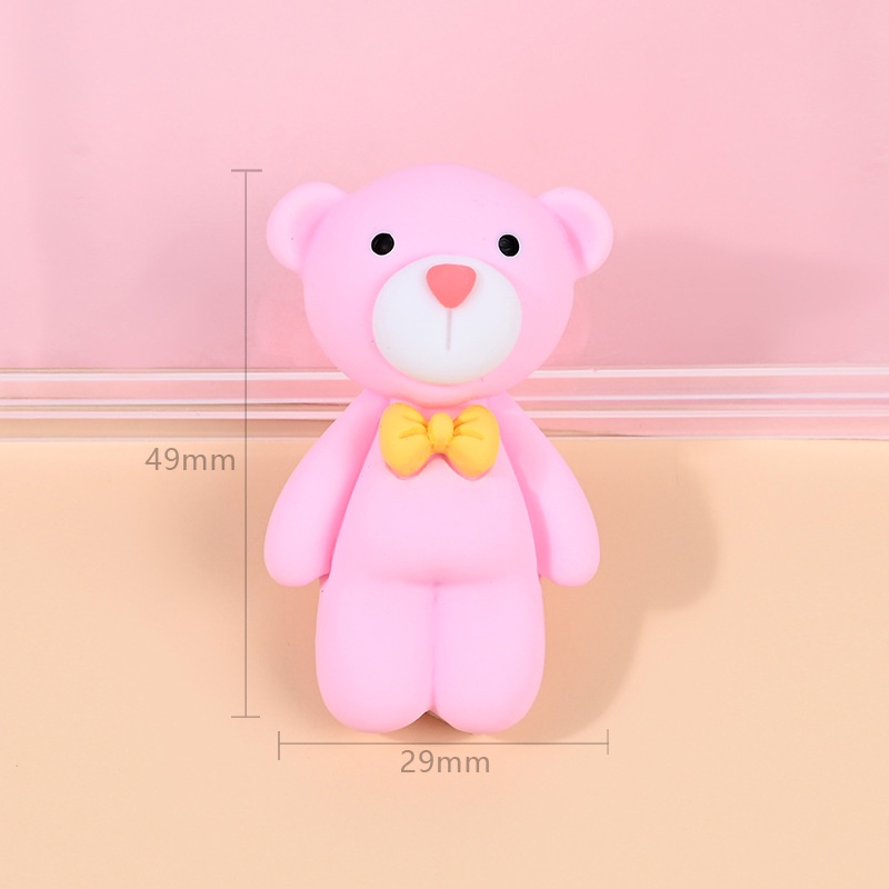 Mô hình 01 con thú gấu bông dùng làm đồ thủ công handmade,trang trí nhà búp bê Charm SLime