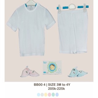 [BU 2019]. Bộ cộc nút vai vải sợi tre trơn