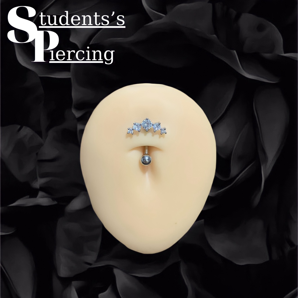 Khuyên Rốn Vành Đá Sang Trọng - Khuyên Rốn Thép 316L