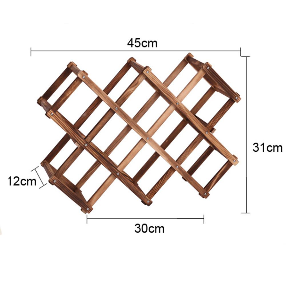 Kệ gỗ đựng 8 chai rượu vang trang trí nội thất