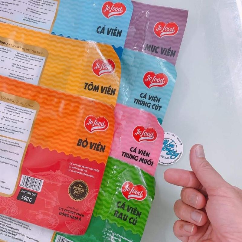 Gói nhỏ 200g cá tôm bò viên Jofood