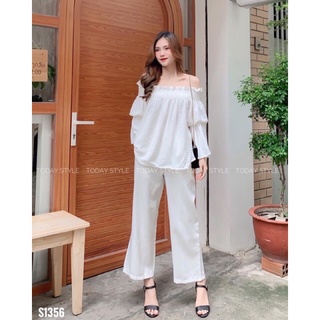 SET ÁO BẸT VAI QUẦN ỐNG RỘNG