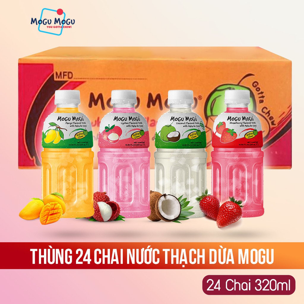 Nước Thạch Dừa Hương Xoài MOGU MOGU - 320ML