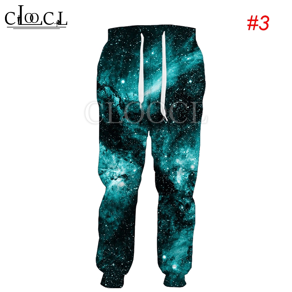 CLOOCL Starry Sky Galaxy 3D Print Men Jogger Pants