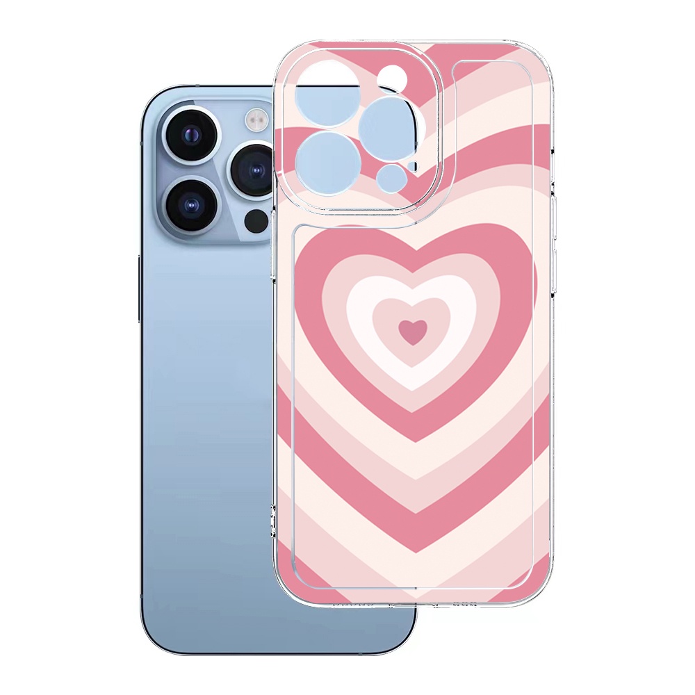 Ốp Điện Thoại TPU Gel Đệm Khí Chống Rơi Hình Vuông / Trái Tim Màu Trong Suốt Samsung Galaxy S22 Plus Note 20 Ultra 10 S21 FE S20