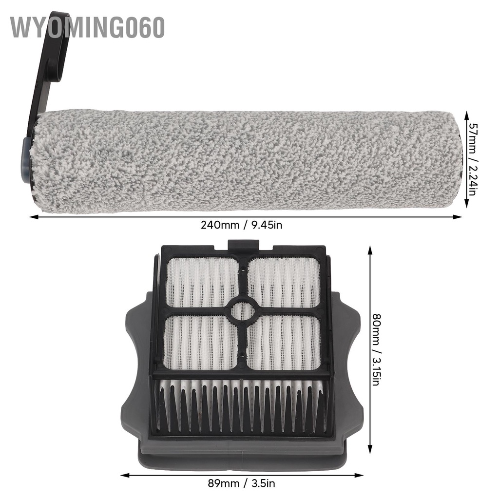 Wyoming060 Phụ kiện chổi quét sàn và con lăn thay thế cho máy hút bụi khô ướt TINECO 2.0 S5