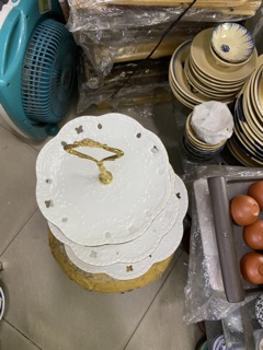 Bộ dĩa sứ 3 tầng cao cấp