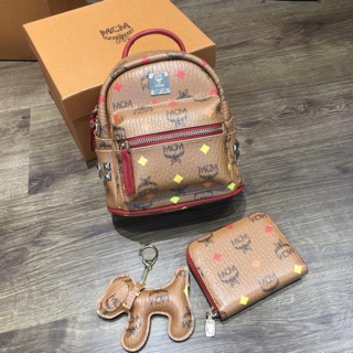 Balo m.c.m kèm ví + charm fullbox