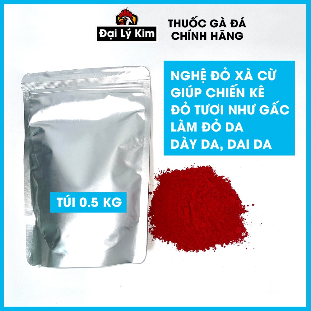 Nghệ đỏ cho gà đá, hủ 0.5kg, nguyên chất làm tại nhà
