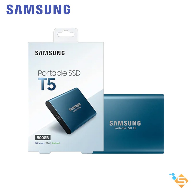 Ổ Cứng Di Động External SSD Samsung T5 1TB 500GB USB 3.1 Gen2 Type- C Read 540MB/s - Bảo Hành Chính Hãng 3 Năm