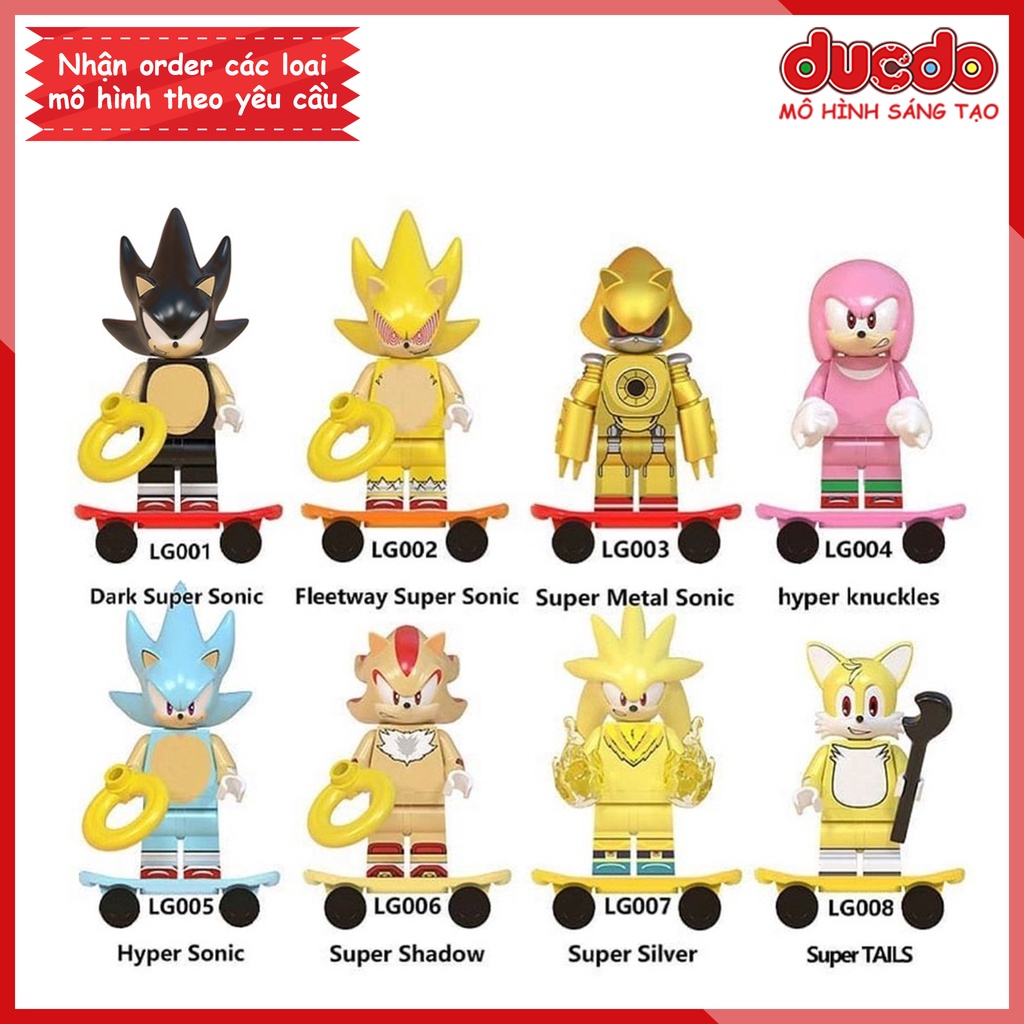 Minifigures các nhân vật trong nhím Sonic the Hedgehog - Đồ chơi Lắp ghép Xếp hình Mini Mô hình LG1001 WM