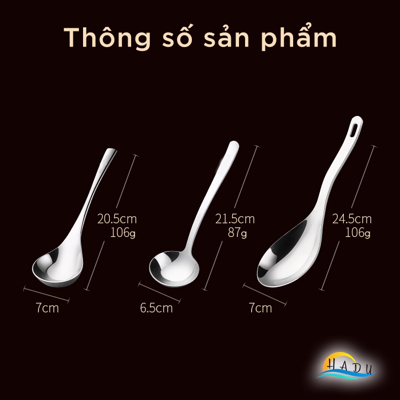 Muôi Múc Canh Inox 304 Da Năng Cao Cấp Đạt Chất Lượng Đức SSGP