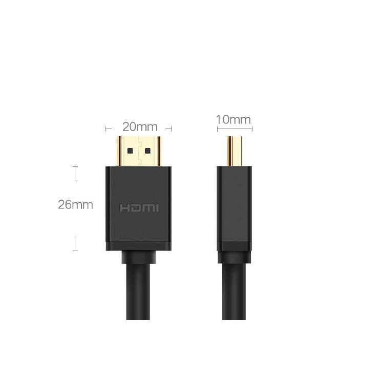 [Mã ELFLASH5 giảm 20K đơn 50K] Cáp HDMI 5M cao cấp hỗ trợ Ethernet 4K 2K Ugreen 10109