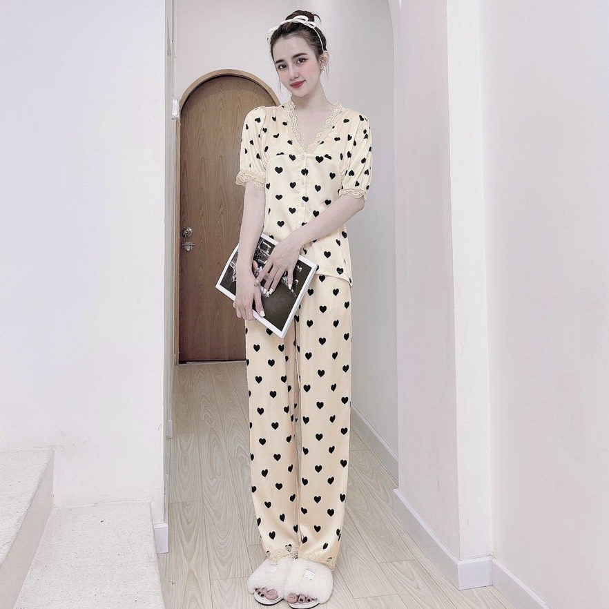 Bộ lụa ren Mai Ngô