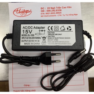 Nguồn adapter 15v-3a.