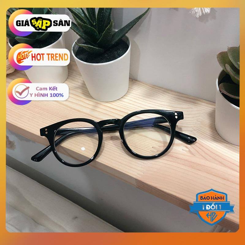 MẮT KÍNH GIẢ CẬN GỌNG CHỮ V FORM TRÒN 2 CHẤM GÓC 430 HOT TREND CỰC ĐẸP | BigBuy360 - bigbuy360.vn