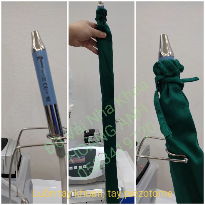 Ruột mèo luồn hút phẫu, tay khoan nha khoa