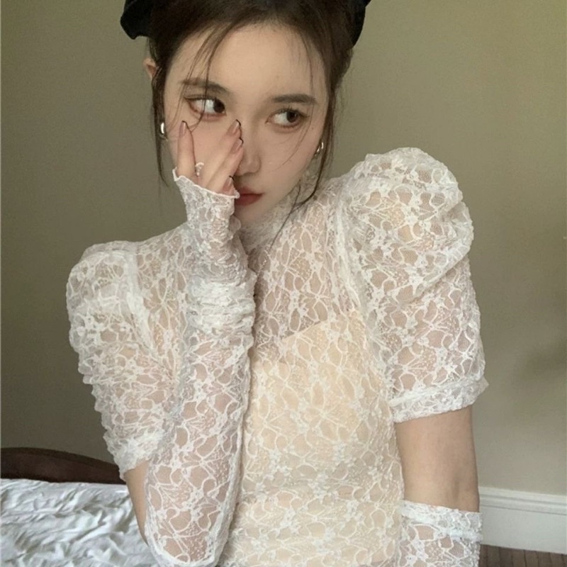 ÁO REN MỎNG KÈM ỐNG TAY