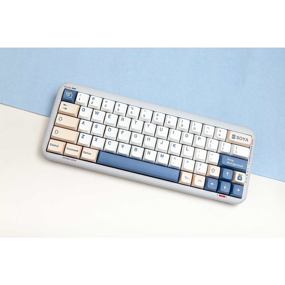GMK soymilk  keycaps XDA profile Dye-Sublimation PBT  keycap 144keys