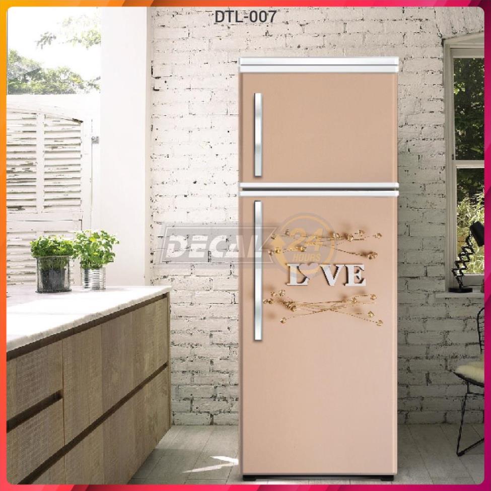 Decal chuyên dụng dán tủ lạnh - máy lạnh - máy giặt siêu đẹp Gia đình mèo Shop Châu siêu bền đủ kích thước - DTL-007