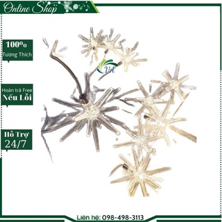 Đèn Led Thả Trang Trí -Ánh Sáng Vàng- Kiểu Dáng gai Nhím- Bộ Thả 10 Chiếc.