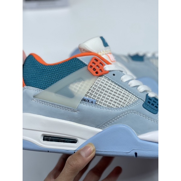 ( LINH BÚN TOKYO ) Giày jodan4 unla xanh + full hộp