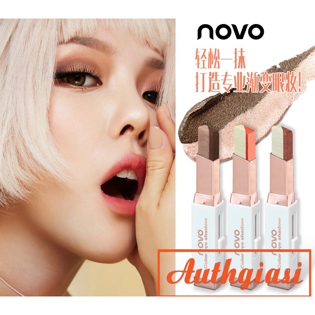 [CỰC DỄ DÙNG] Bút Phấn mắt Novo 2 màu nhũ DOUBLE COLOR GRADIENT VELVET DẠNG THỎI | BigBuy360 - bigbuy360.vn