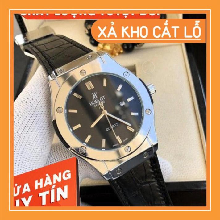 (Hublot)  Đồng hồ nam Hublot - máy pin - nam Size 42 mm Hàng có bảo hành 12 tháng