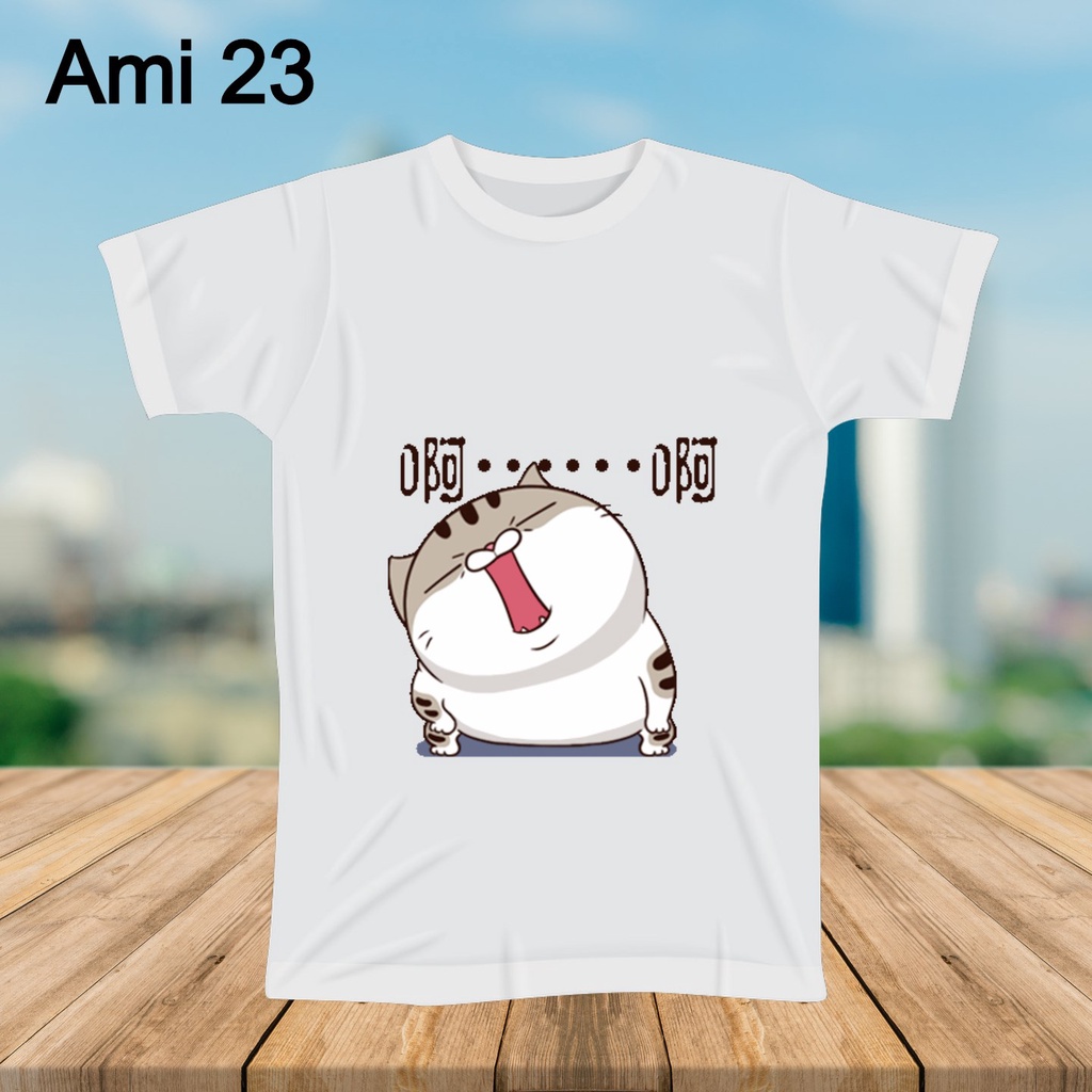 Áo thun mèo AMI dễ thương.