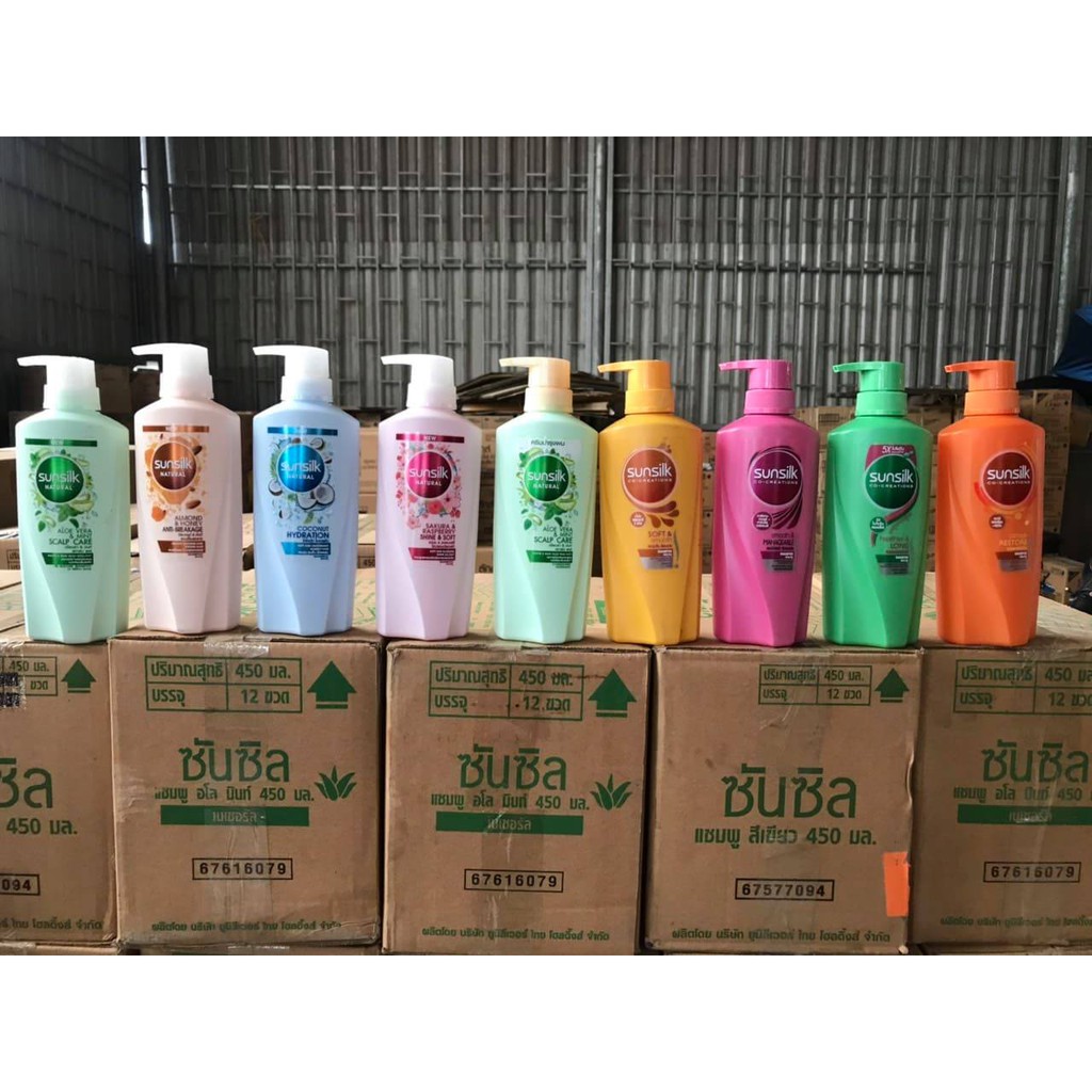 Gội xả Sunsilk Thái Lan 450ml cho tóc suôn mượt chắc khỏe gấp 5 lần