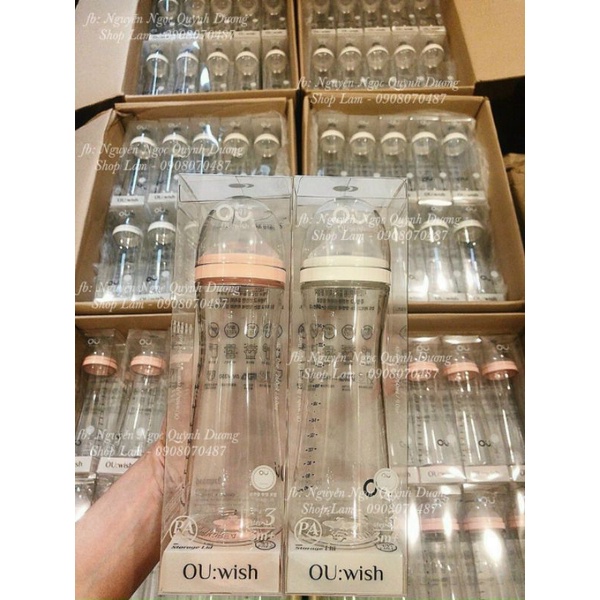 Bình sữa/ Núm ty OU Wish 140ml/260ml