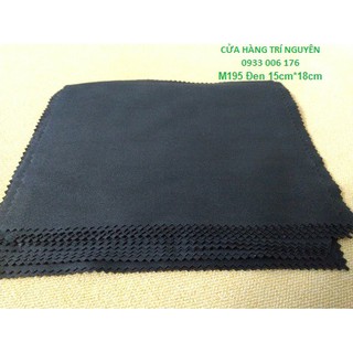 2 cái KHĂN LAU MẮT KÍNH MÀU ĐEN M195B