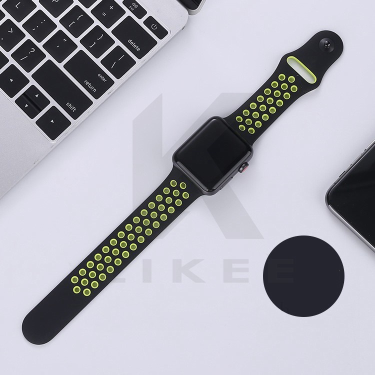 Dây Đeo Silicone Thể Thao 38mm 40mm/42mm 44mm Cho Đồng Hồ Thông Minh Series 6/SE/5/4/3/2/1