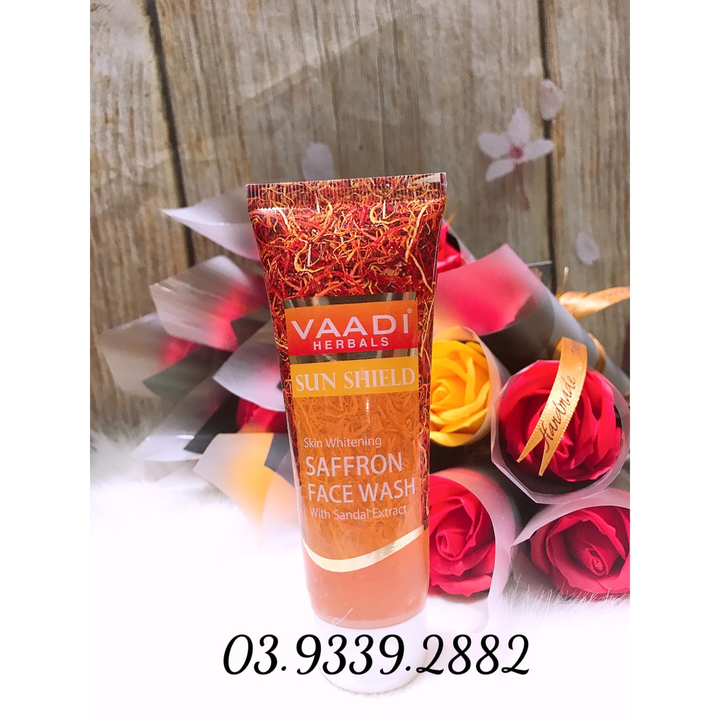 Sữa rửa mặt VAADI 100% thiên nhiên từ sợi nhụy hoa SAFFRON
