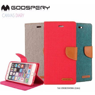 Bao da iPhone 6, 6S Mercury Canvas Diary chính hãng