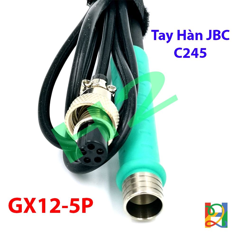 Tay hàn DIY cho trạm hàn JBC C245, tay hàn sắt dây silicon chịu nhiệt