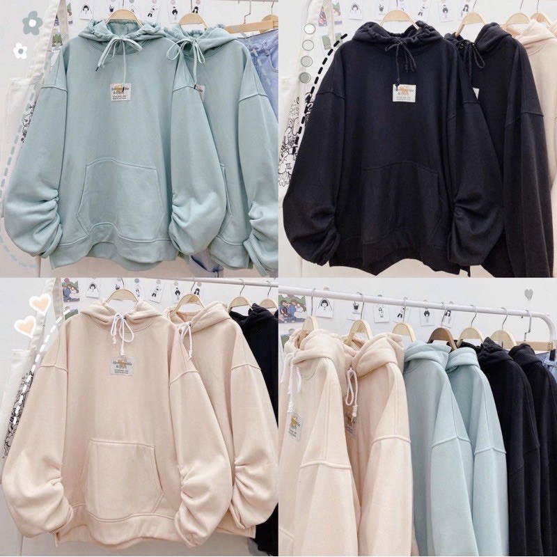 Áo Hoodie Logo Unisex Nỉ Bông siêu mịn Form rộng unisex (100% Ảnh Thật của shop) [FREESHIP] | BigBuy360 - bigbuy360.vn