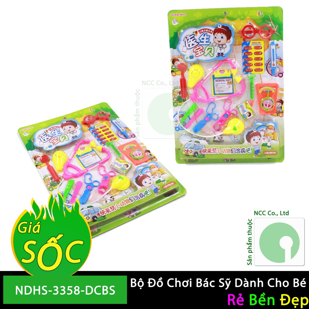 Bộ Đồ Chơi Bác Sỹ Dành Cho Bé Biết Giúp Đỡ Người Khác - NDHS-3358-DCBS