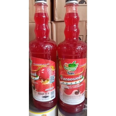 Siro Dâu DingFong chai 760ml