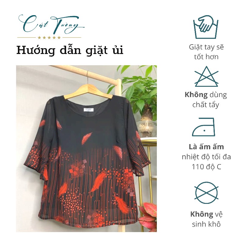 Thời trang trung niên Bigsize - Áo kiểu cao cấp , sang trọng - Áo kiểu tặng mẹ , tặng bà - Bigsize Cát Tường
