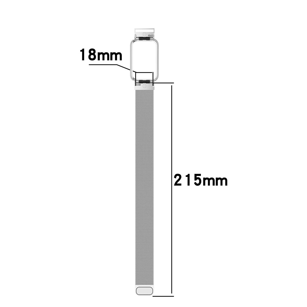Dây Đeo Thay Thế Chất Liệu Thép Không Gỉ Dạng Lưới Cho Xiaomi MI Band 7 pro