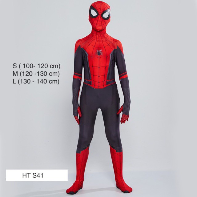 Trang phục hoá trang cho bé bộ hoá trang Người Nhện Spiderman đỏ. HTS41  [ SẢN PHẨM HOT ]