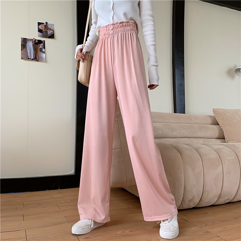 Quần ống rộng NZN lưng cao thời trang cho nữ