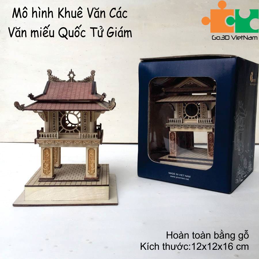 Mô hình khuê văn các văn miếu quốc tử giám