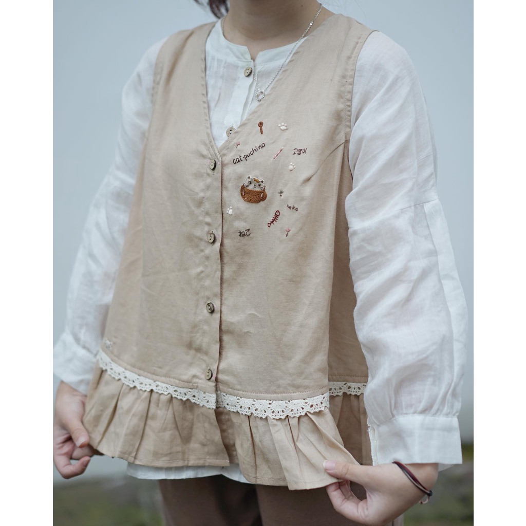 Áo gile cộc tay Moe - Ramé