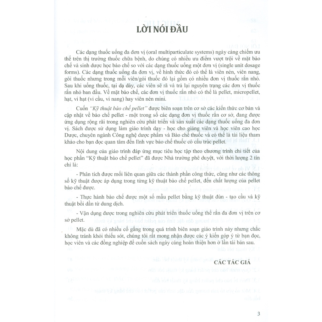 Sách - Kỹ Thuật Bào Chế Pellet (Giáo Trình Đào Tạo Sau Đại Học)